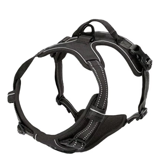 Adjustable No Pull Dog Harness Front Clip Reflective Comfortable Handle for Medium to Large Dogs Walking